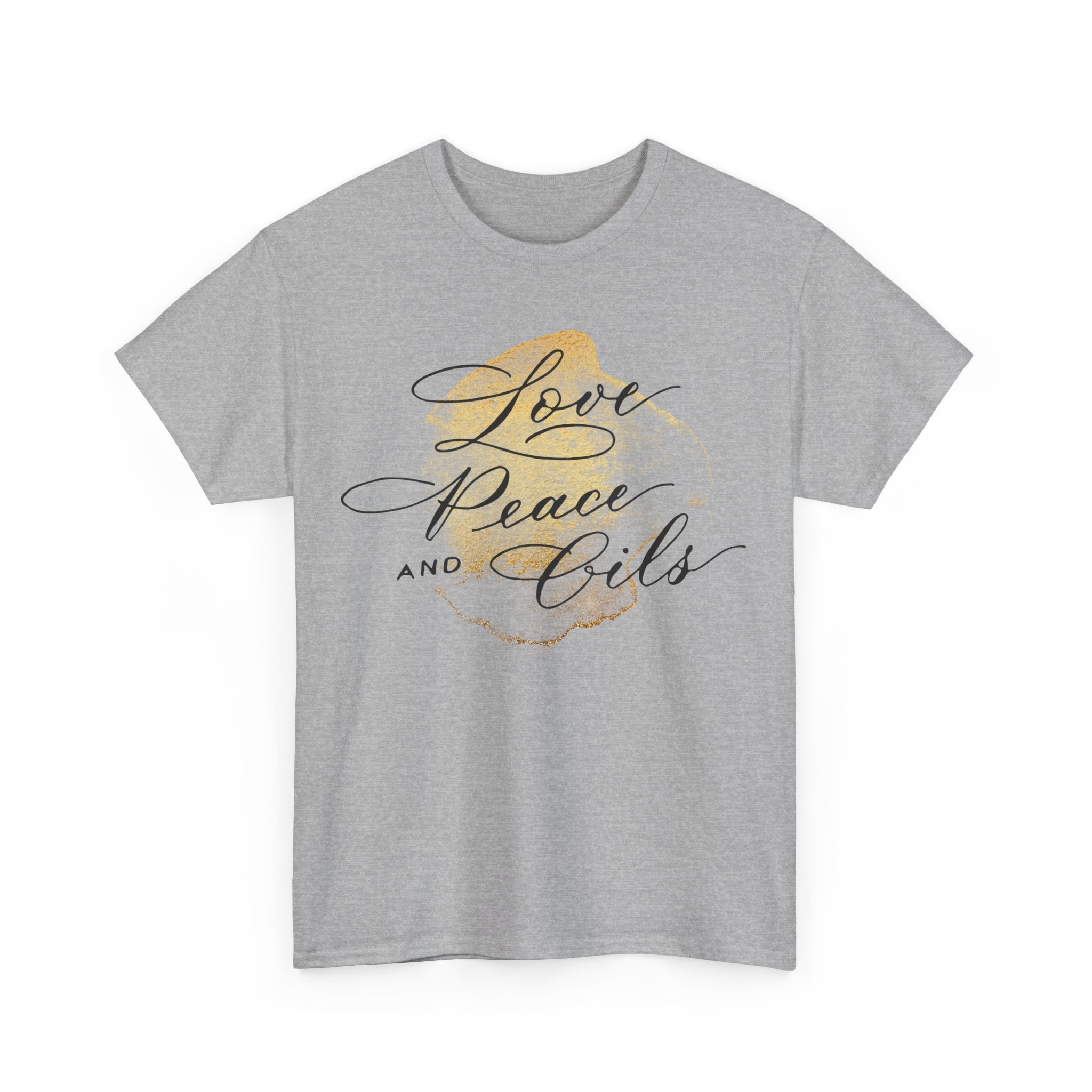 Unisex T-Shirt "Love, Peace & Oils"