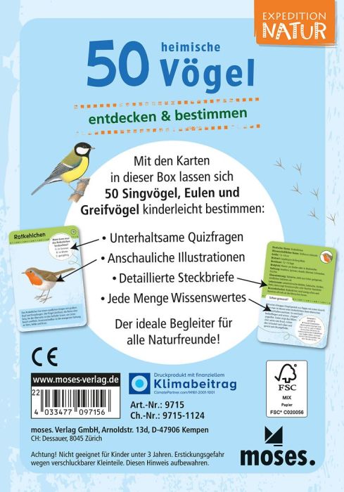 Expedition Natur · 50 heimische Vögel