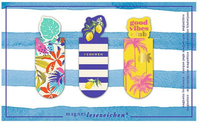 3er-Set Magnetlesezeichen Fernweh