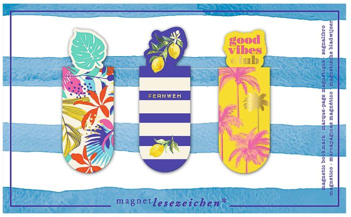 3er-Set Magnetlesezeichen Fernweh