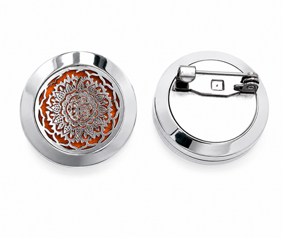 Aromatherapie-Brosche „Mandala“ · Dein Lieblingsduft zum Anstecken