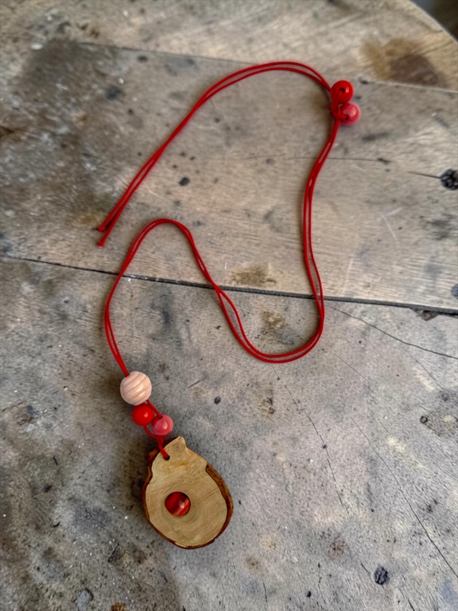 Apfelholz-Diffuser-Kette "Amalia"