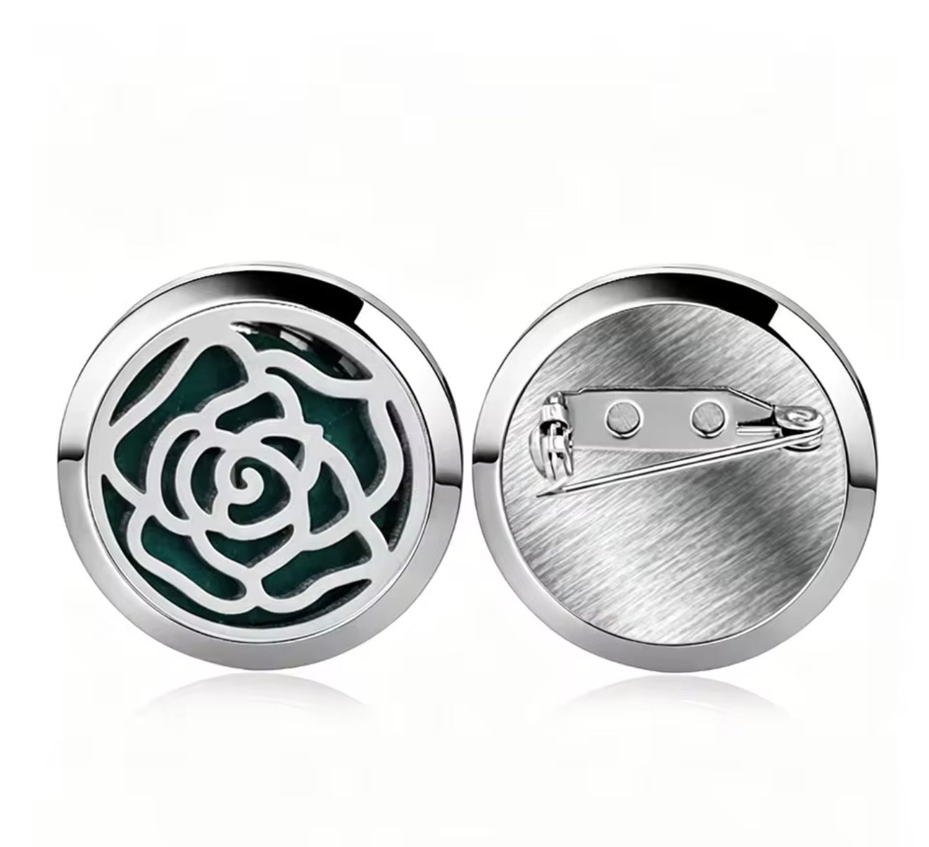 Aromatherapie-Brosche „Rosa“ · Dein Lieblingsduft zum Anstecken
