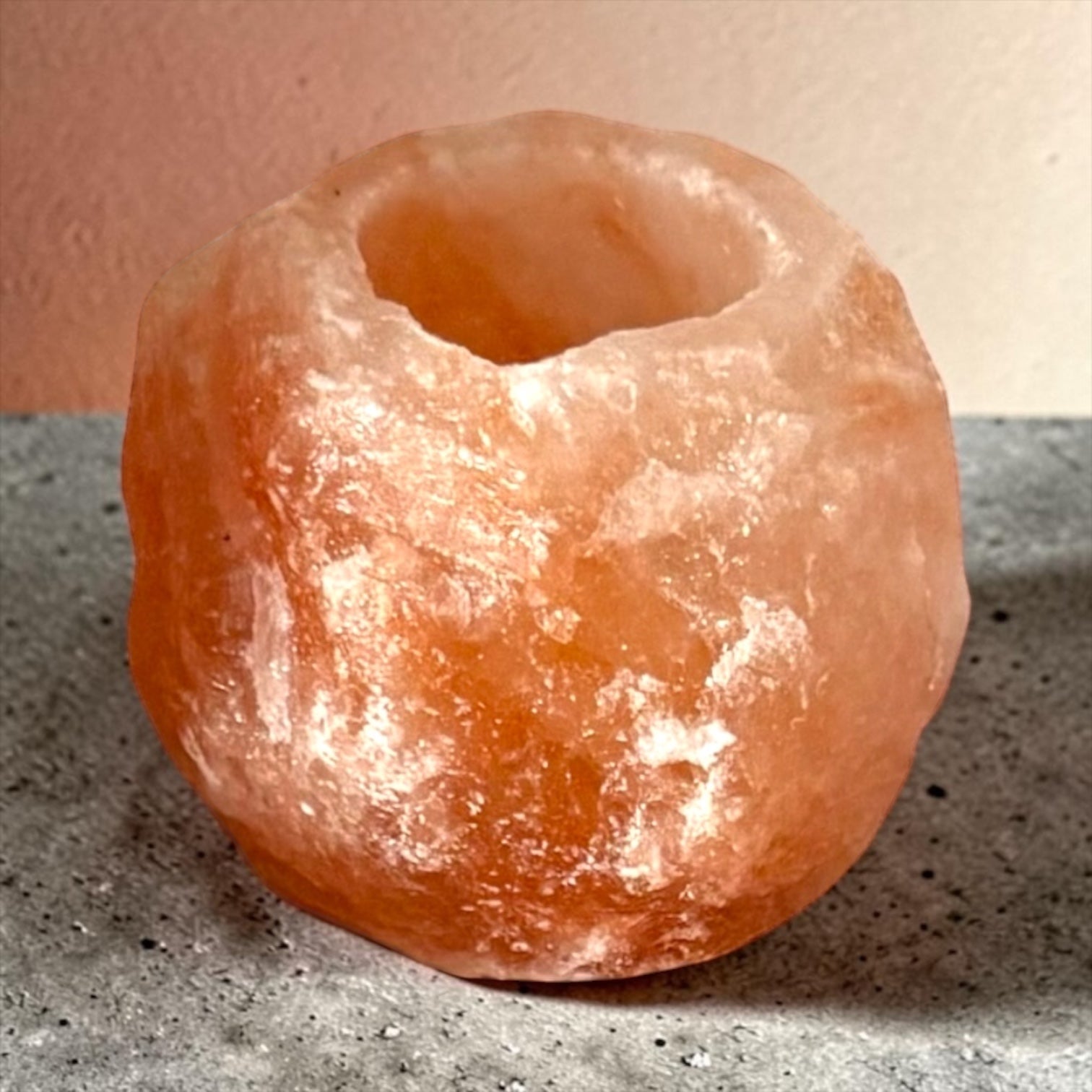 Himalaya-Salz-Kerzenhalter SOLIS klein