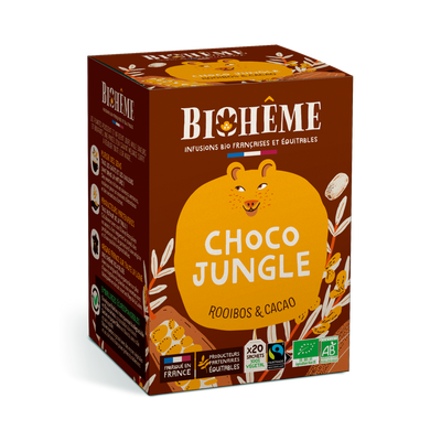 Choco Jungle Infusion · 20 Teebeutel · Bio-Kindertee mit Kakao & Vanille