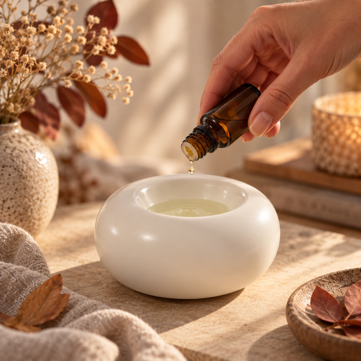 Peris White · Elektrischer Aroma-Wärmer aus Keramik
