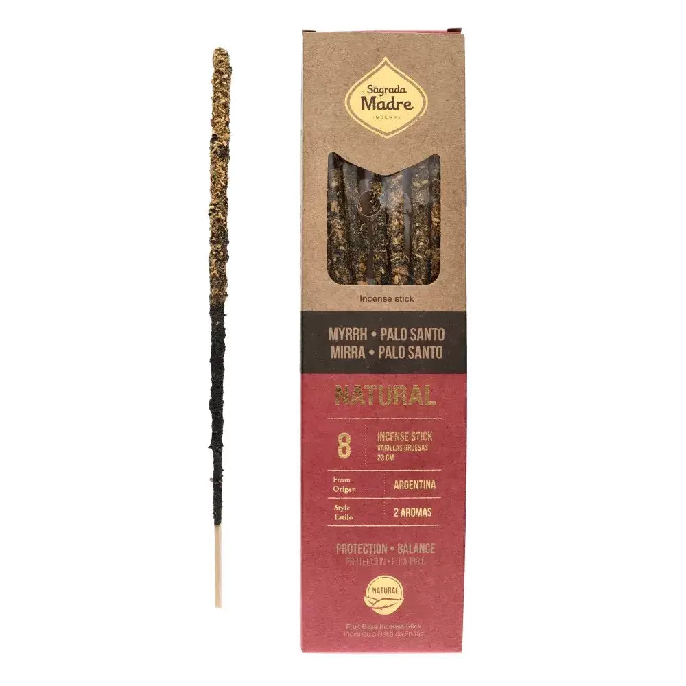 Natürliches Räucherwerk im Doppelaroma · Myrrhe & Palo Santo