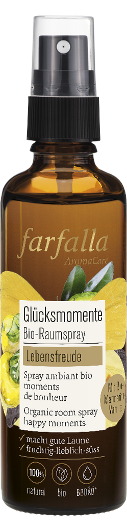 Glücksmomente Bio-Raumspray "Lebensfreude" Vanille-Mandarine