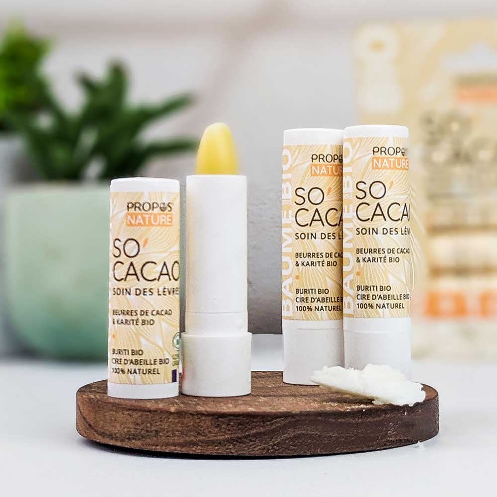 Bio-Lippenbalsam So'cacao aus Kakao- & Sheabutter · 100 % natürlich
