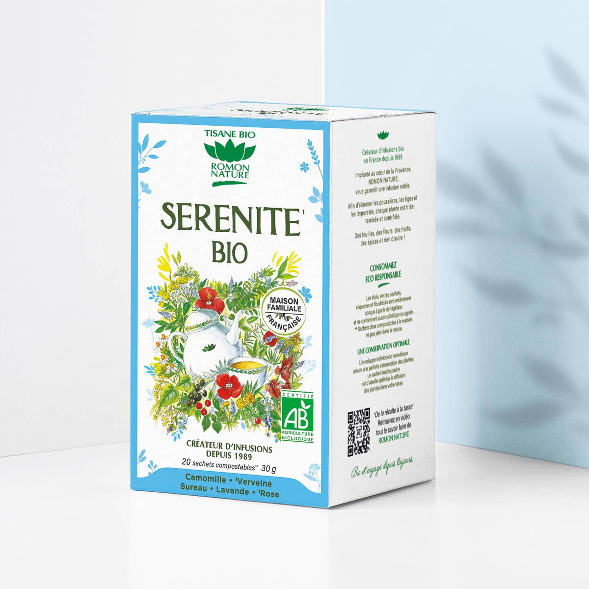 Bio-Kräutertee „Serenite“ - mit Verbene, Kamille, Lavendel & Rose