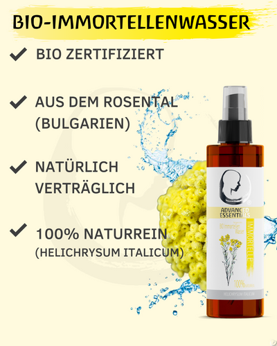 BIO Immortellenwasser · 100% naturrein · 200 ml