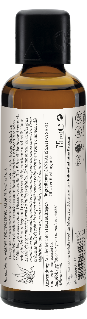 Hanf Bio-Pflegeöl · 75ml · Regenerierend