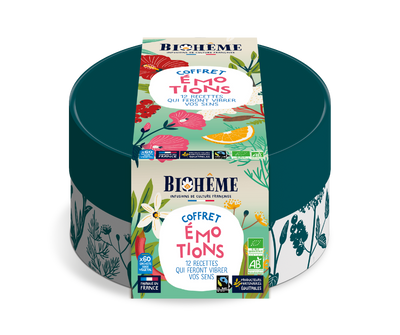 Infusions-Emotions-Set · 60 Bio-Teebeutel · Coffret Émotions