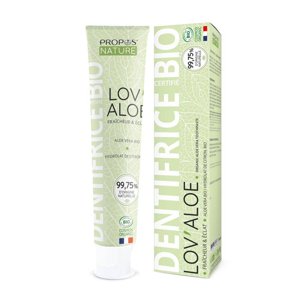 Bio-Zahnpasta "Lov'aloe" mit Aloe Vera & Zitrone · Fluoridfrei