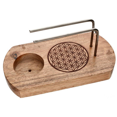 Palo Santo Räucherwerkhalter „Blume des Lebens“