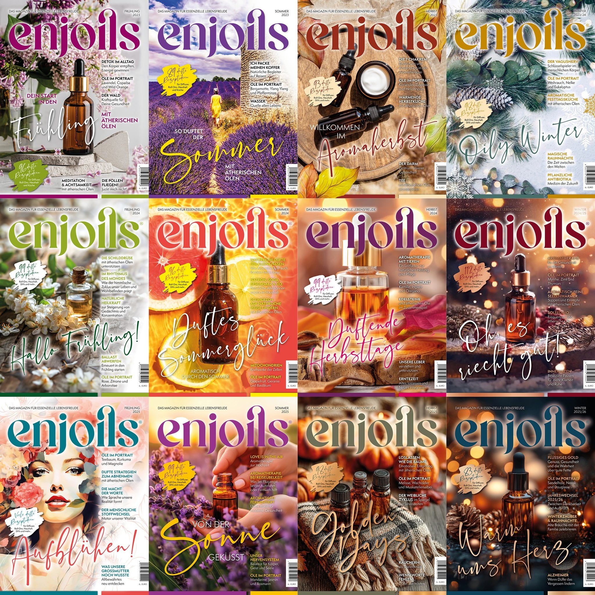 enjoils Bundle 2023-2025 · 12 Ausgaben digital zum Download