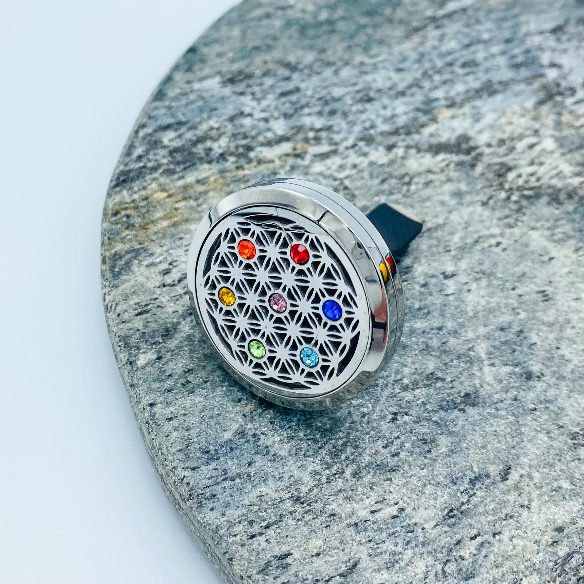 Auto Diffuser Medaillon „Blume des Lebens“