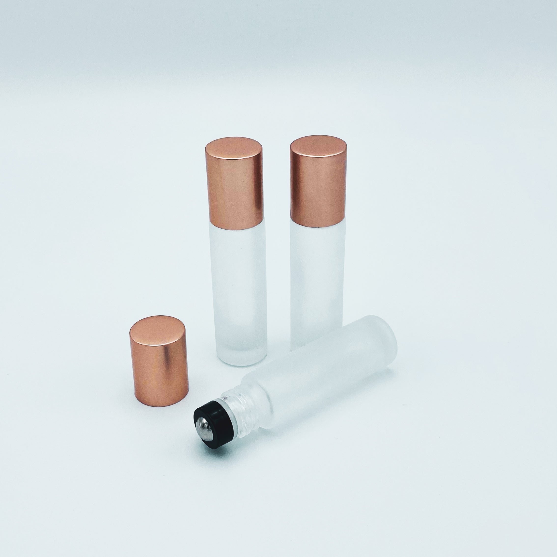 Roll On Flaschen SHINY roségold metallic 10 ml