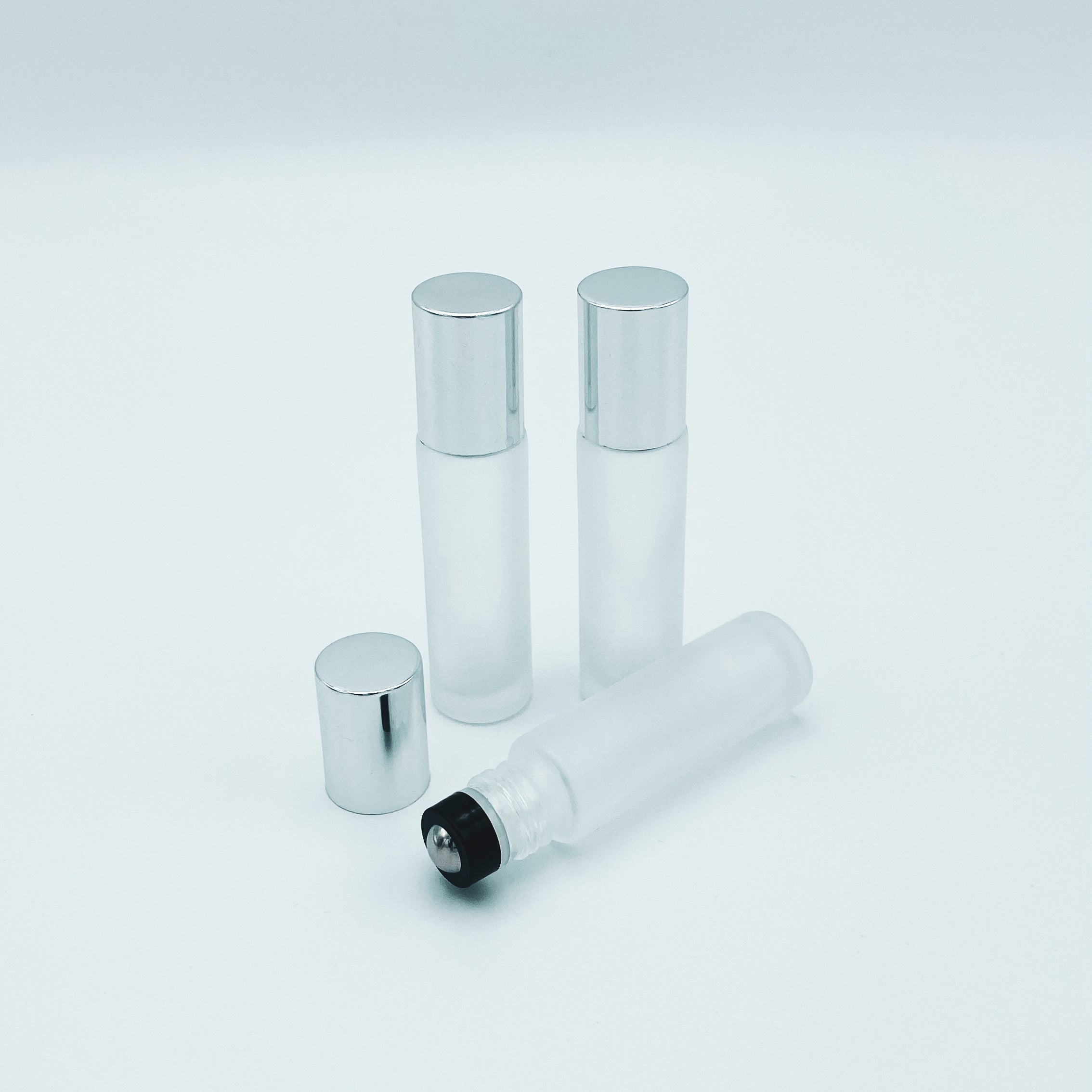 Roll On Flaschen GLOSSY silver 10 ml