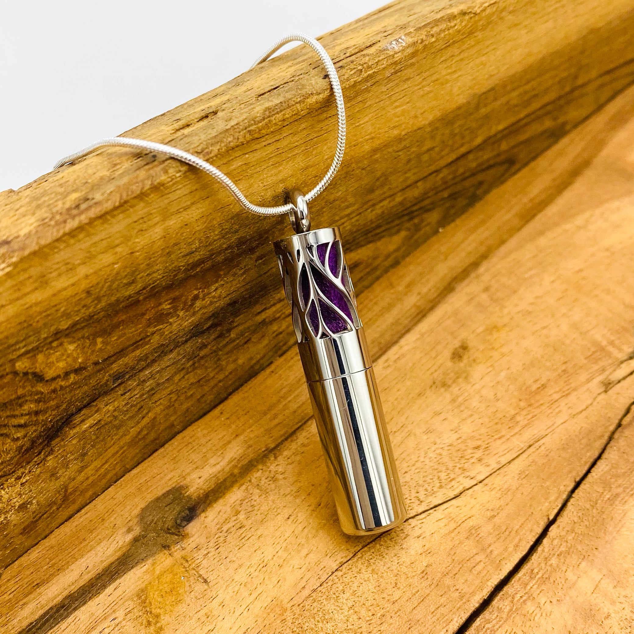 Diffuser-Kette „Leaf“ silber