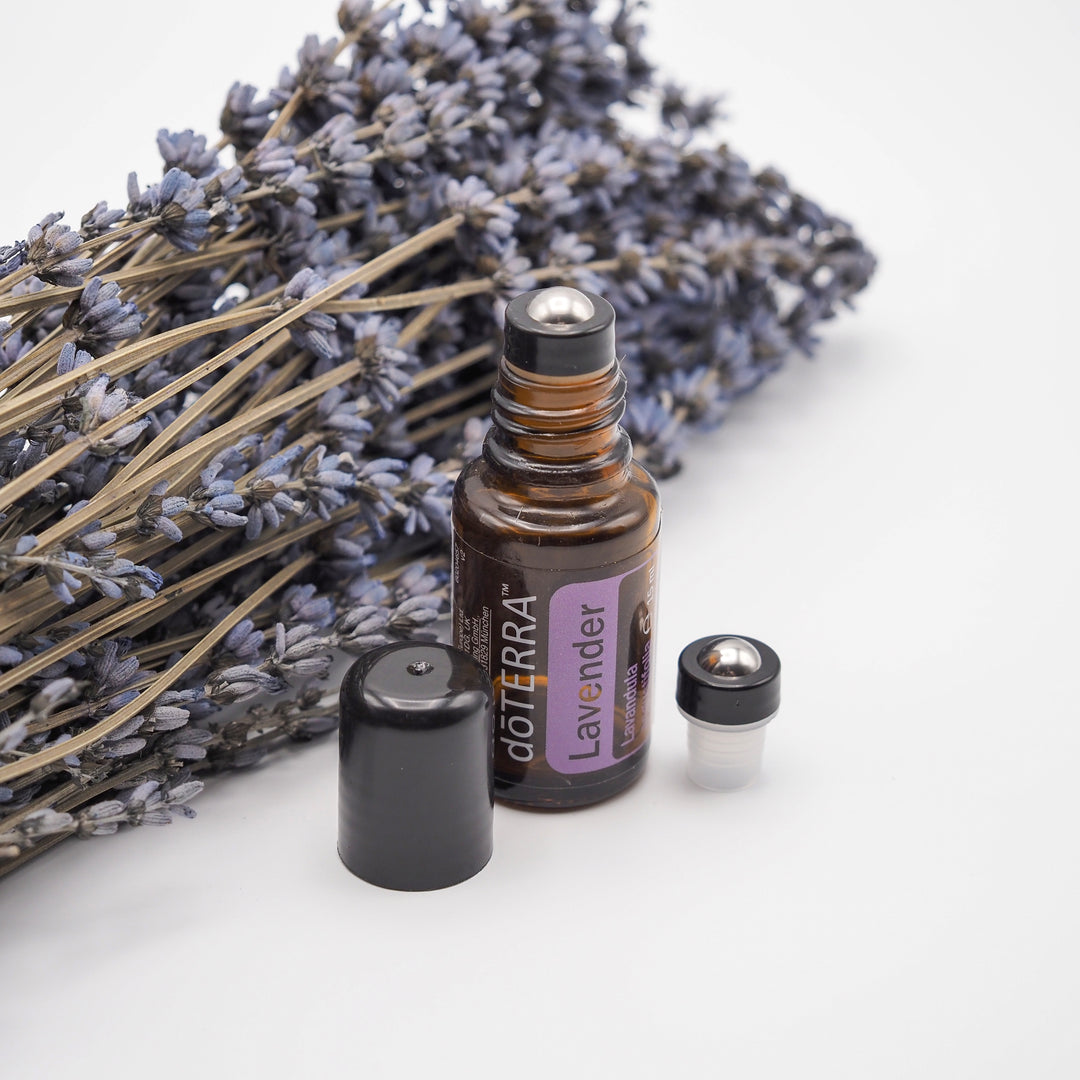 Jiuwu Rollerflaschen Für ätherische Öle – 5 Ml, Farbverlauf Violett/Orange | Mit Rollerball & Trichter